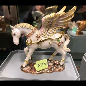 Unicorn Trinket embellished with Swarovski Crystal